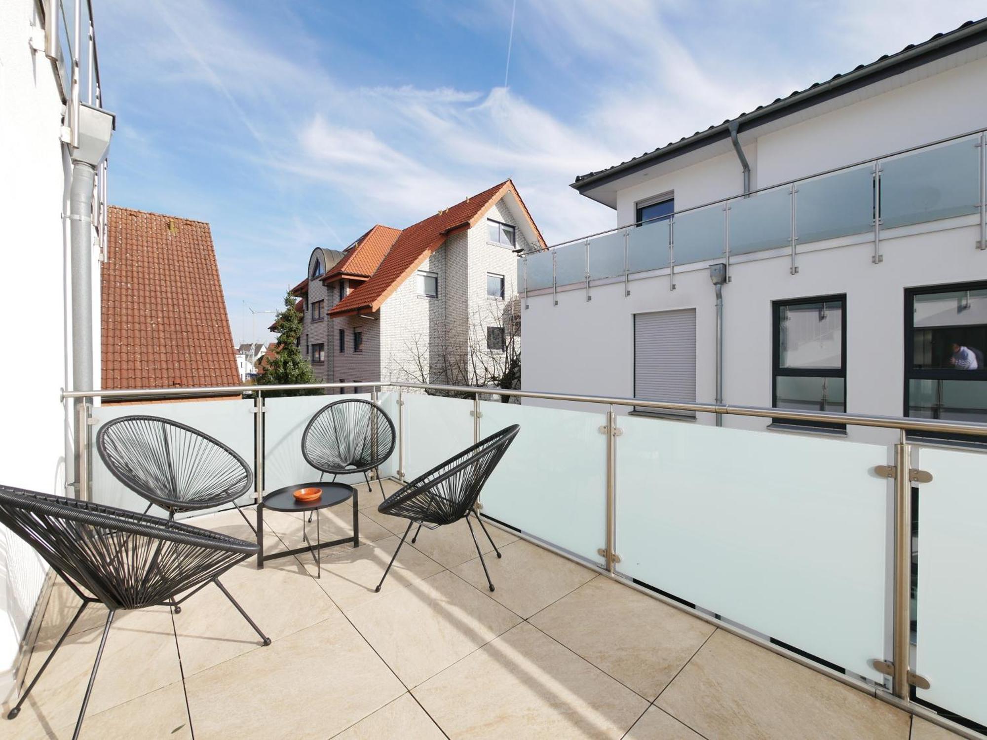 85Qm, Parkplatz, Zentral, Grosser Balkon, 2 Baeder 파더본 외부 사진